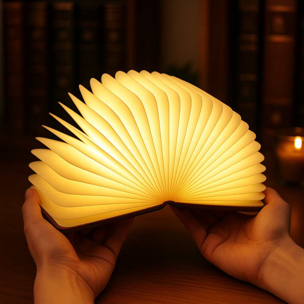 Lúmina™ Lámpara Libro LED Recargable — Diseño Magnético 360°
