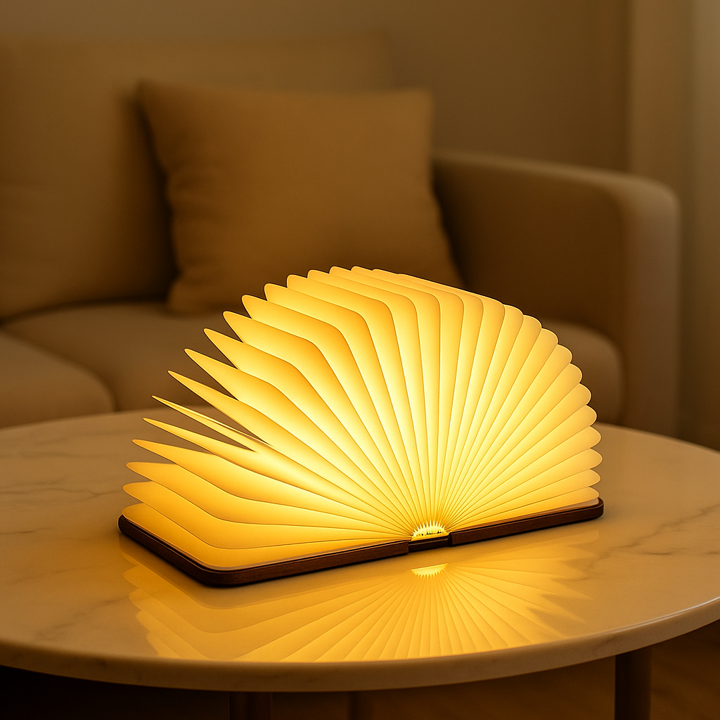 Lúmina™ Lámpara Libro LED Recargable — Diseño Magnético 360°