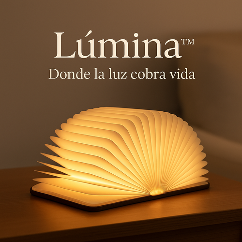 Lúmina™ Lámpara Libro LED Recargable — Diseño Magnético 360°
